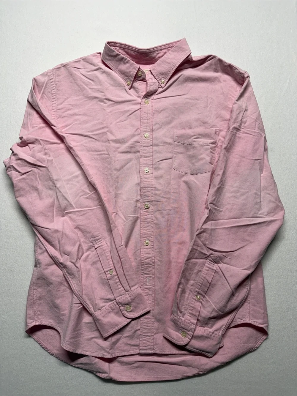 J. Crew Men's Light Pink Button-Down Oxford Shirt